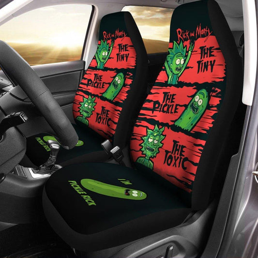 Rick And Moty Car Seat Covers Rick And Morty The Tiny Pickle Toxic Seat Covers Red