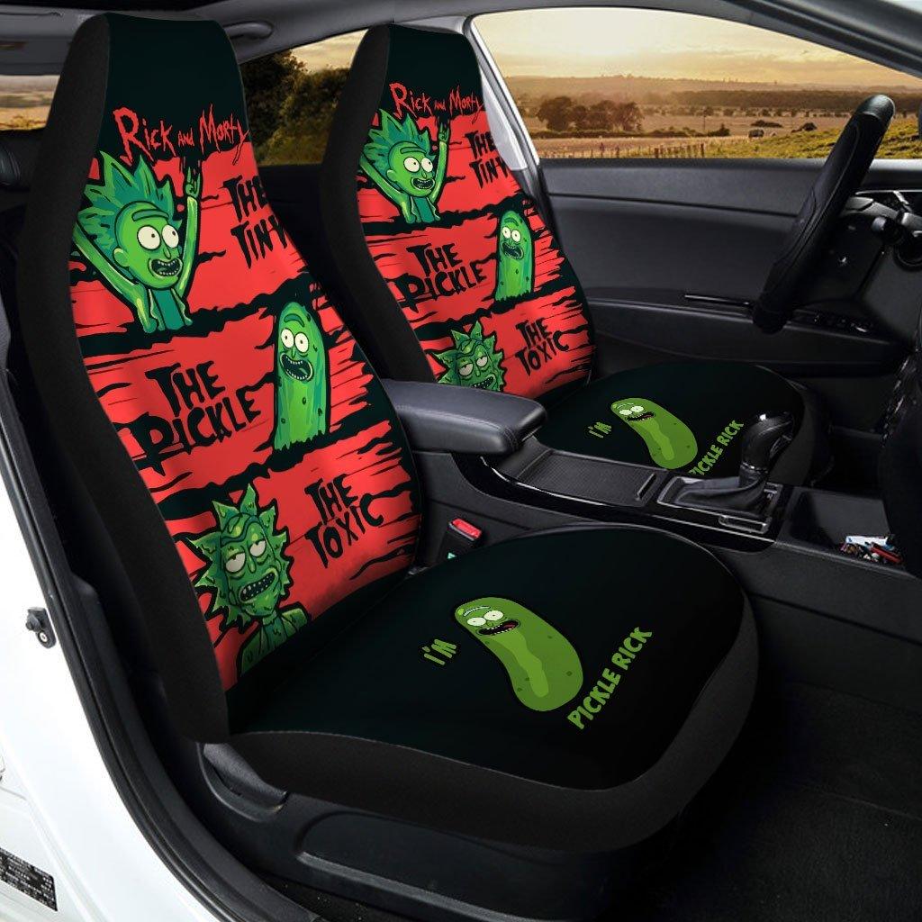 Rick And Moty Car Seat Covers Rick And Morty The Tiny Pickle Toxic Seat Covers Red