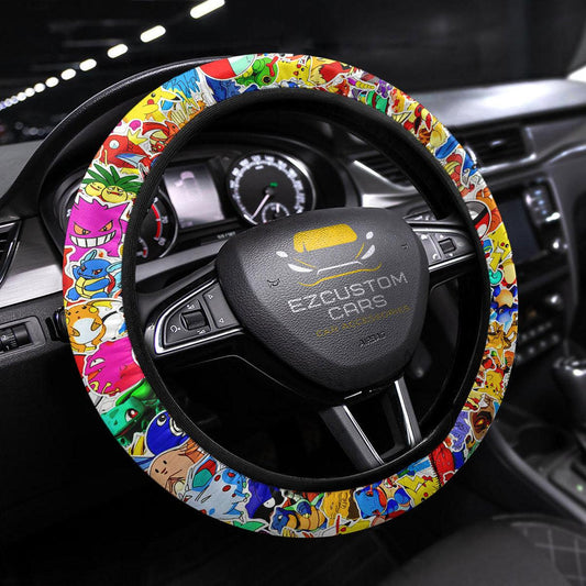 PKM Steering Wheel Cover All Types Of PKM Pattern Driving Wheel Cover Colorful