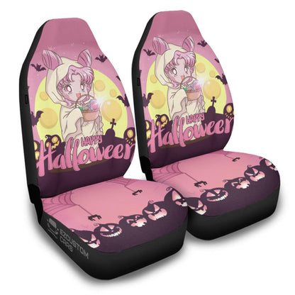 Sailor Moon Car Seat Covers Sailor Chibi Moon Happy Halloween Seat Covers Black Pink