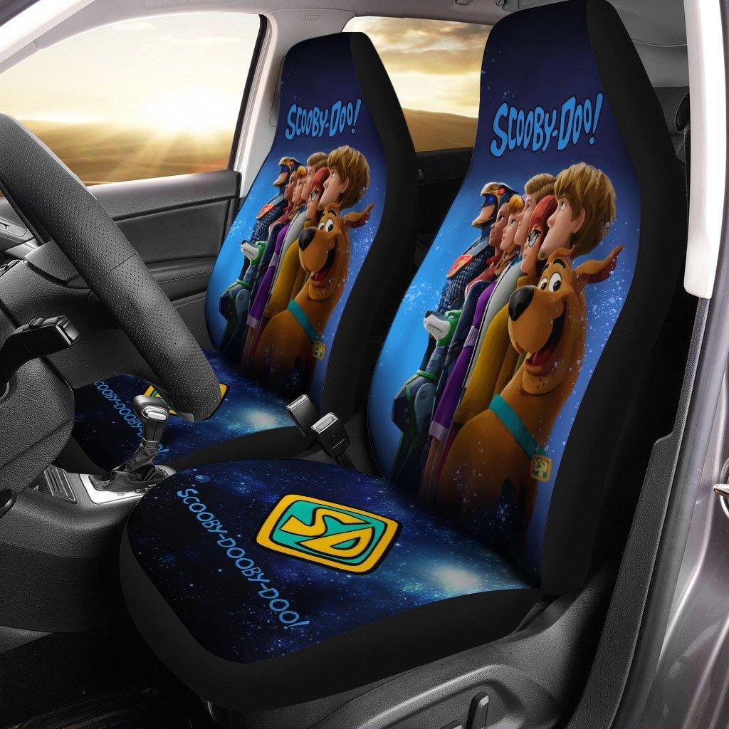 Scooby Doo Car Seat Covers Scooby Doosy Doo Team Graphic Seat Covers Blue