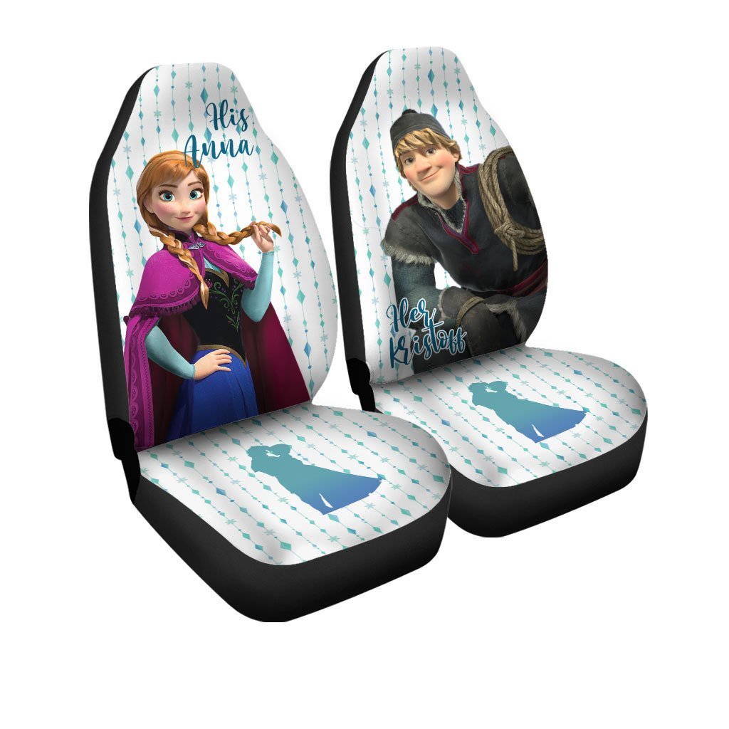 Frozen Car Seat Covers His Anna And Her Kristoff Seat Covers White