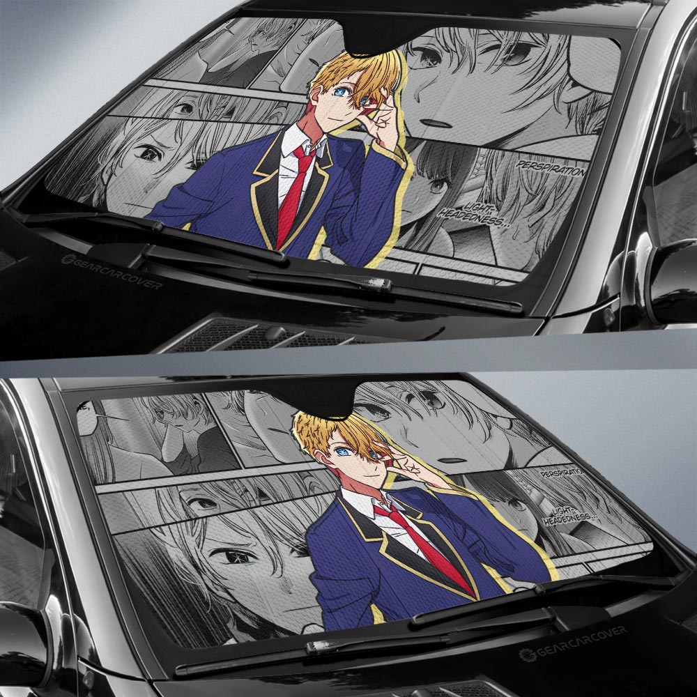 Aquamarine Hoshino Car Sunshade Custom Anime Car Accessories