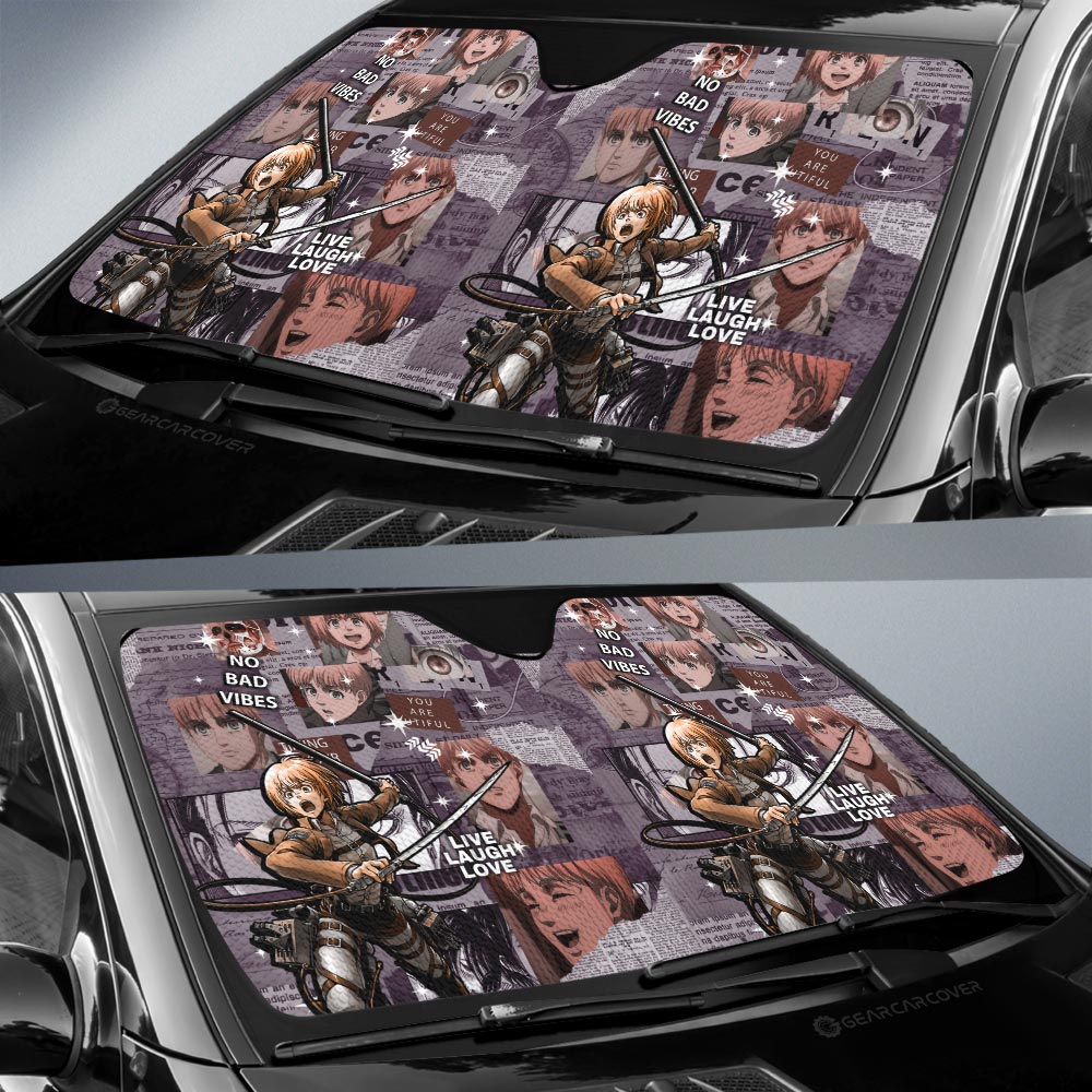 Armin Arlert Car Sunshade Custom Car Interior Accessories