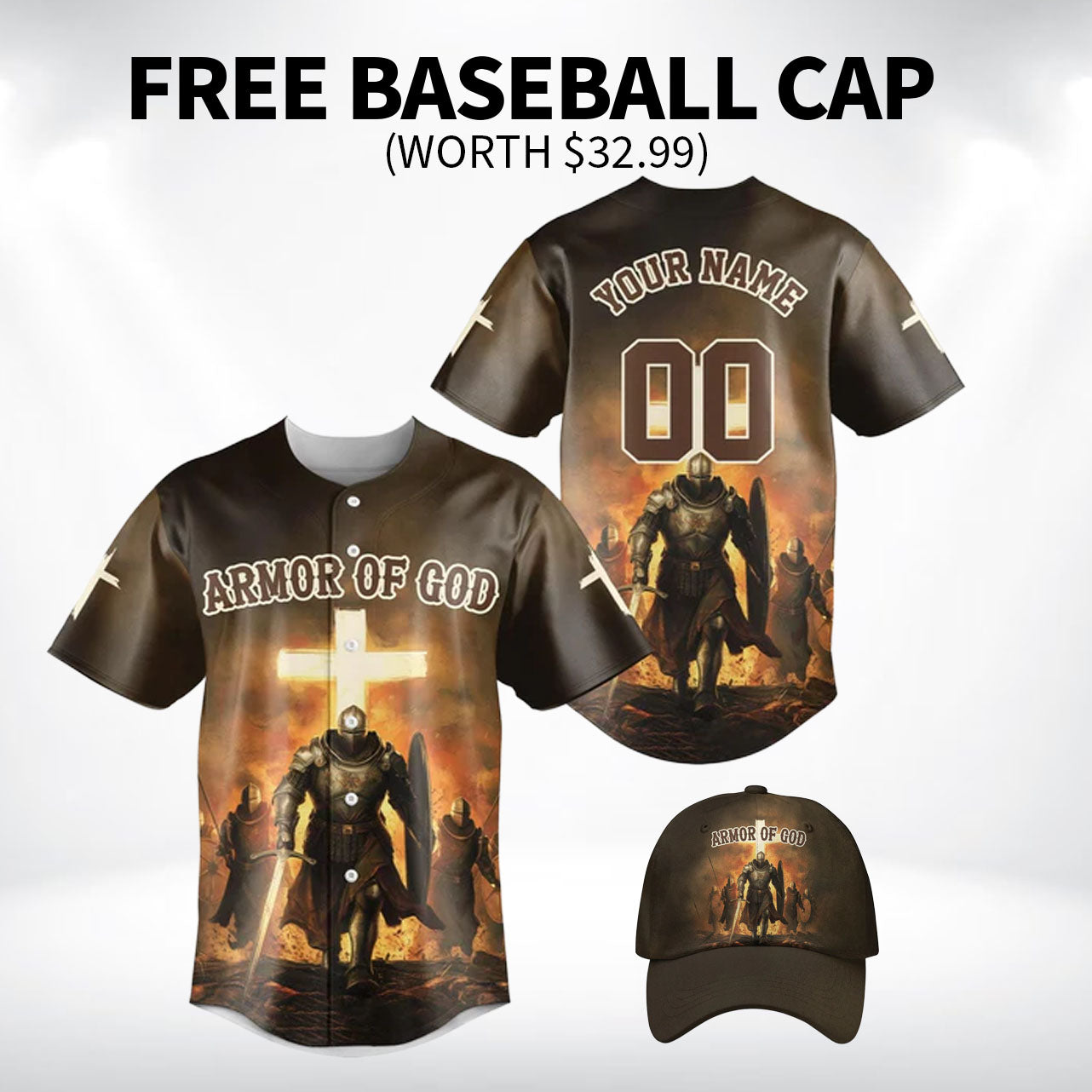 Armor of God Warrior Baseball Jersey Bundle