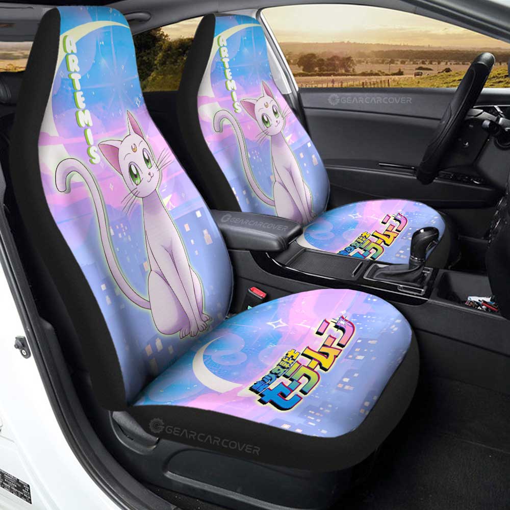 Sailor Moon Car Seat Covers Sailor Moon Artemis Cat Graphic Seat Covers Purple