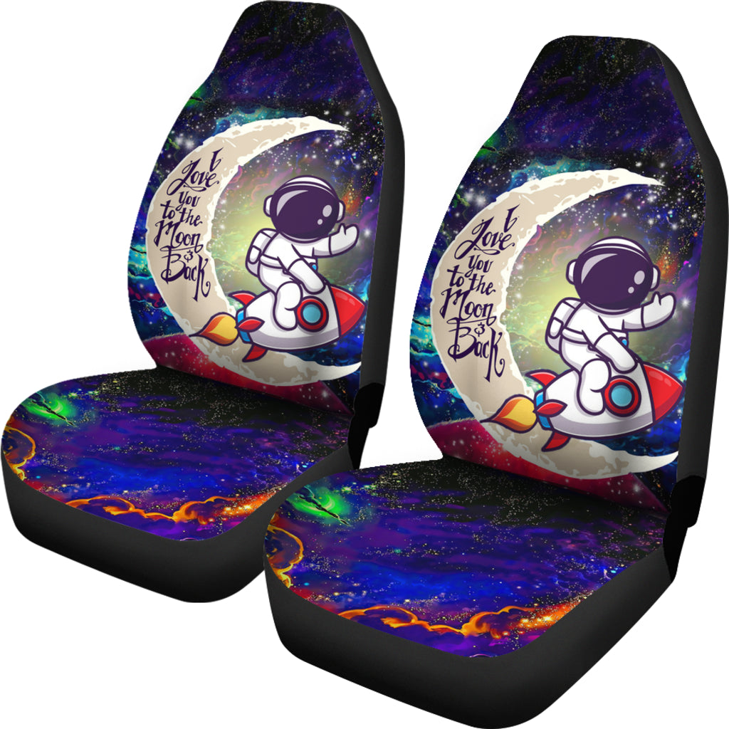 Astronaut Car Seat Covers Astronaut Chibi Love You To The Moon Seat Covers Colorful