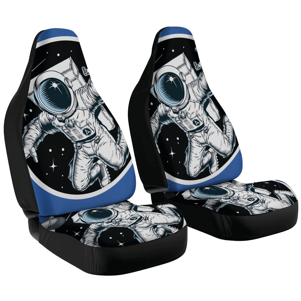 Astronaut Car Seat Covers Astronaut In The Space Seat Covers Black Blue