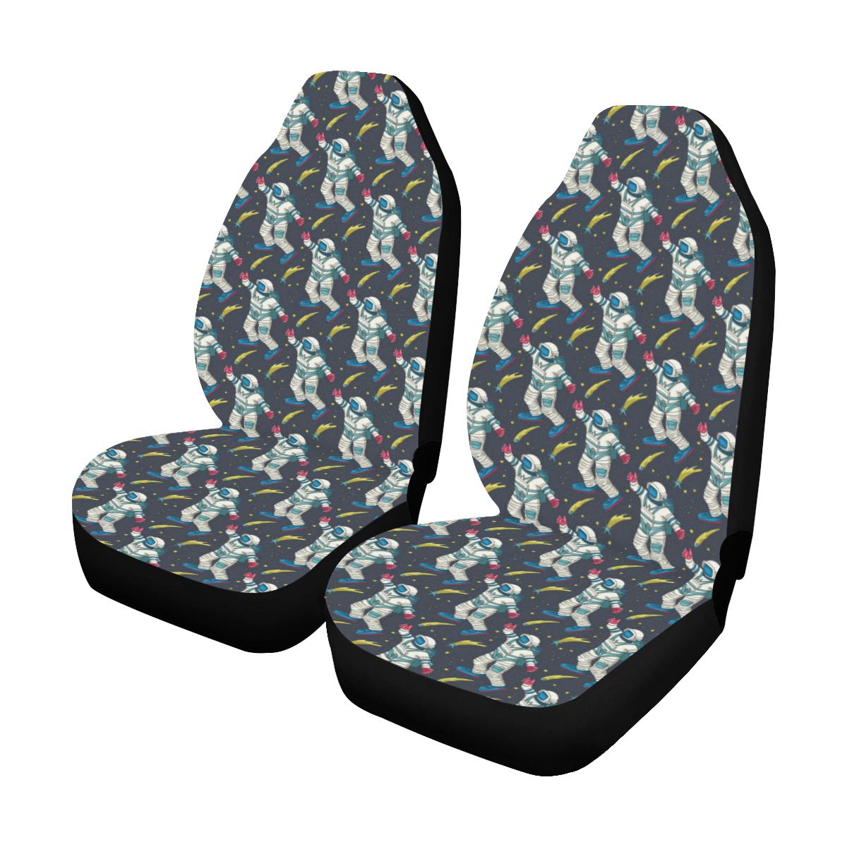 Astronaut Car Seat Covers Astronaut Dancing And Shooting Star Pattern Seat Covers Gray