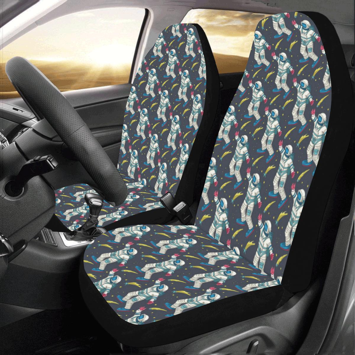 Astronaut Car Seat Covers Astronaut Dancing And Shooting Star Pattern Seat Covers Gray