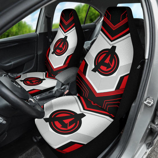 MV Car Seat Covers Avengers Super Suit Seat Covers White Red