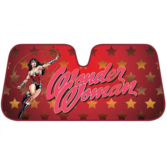 Wonder Woman Car Sun Shade Classic Wonder Woman DC Comics Winshield Sun Shade Red