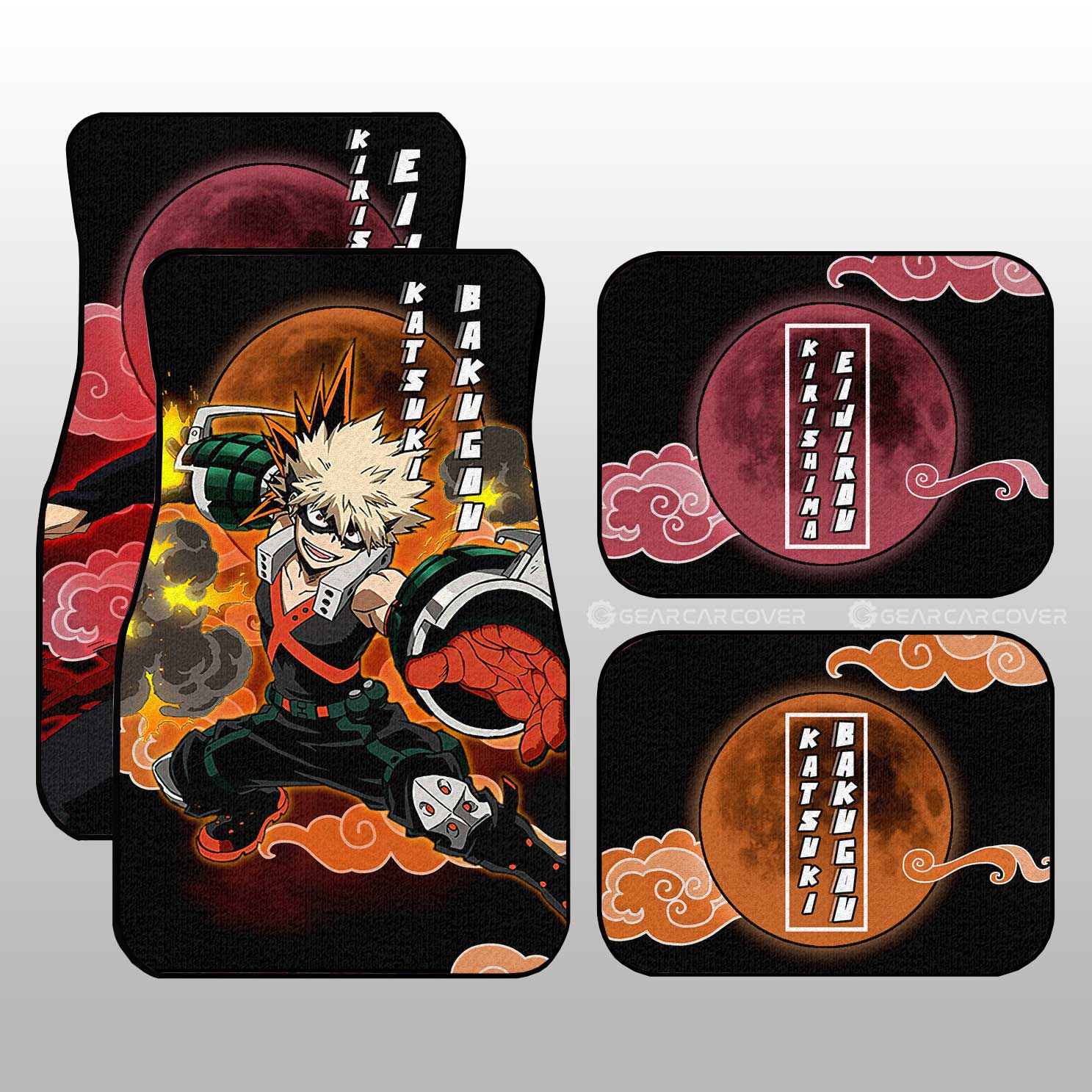 My Hero Academia Car Mats Bakugo And Eijirou Car Floor Mats