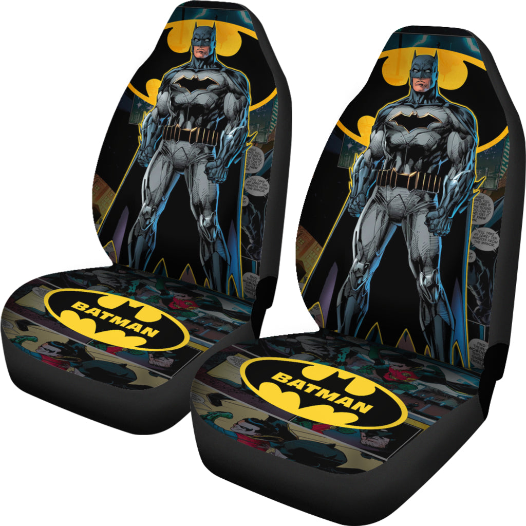 Batman Car Seat Covers Batman Full Body Comic Pattern Seat Covers Black