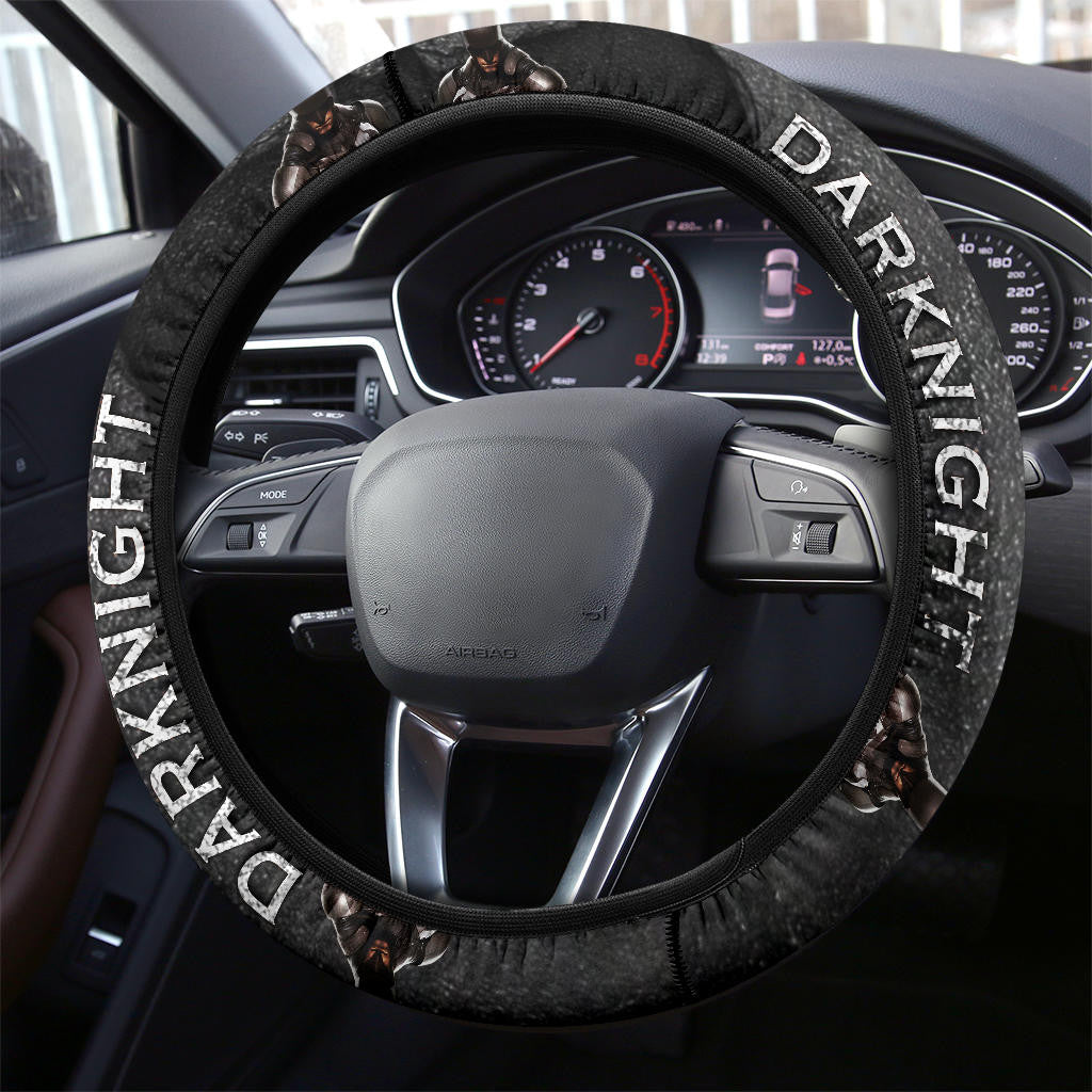 Batman Steering Wheel Cover The Dark Knight Batman Pattern Driving Wheel Cover Black