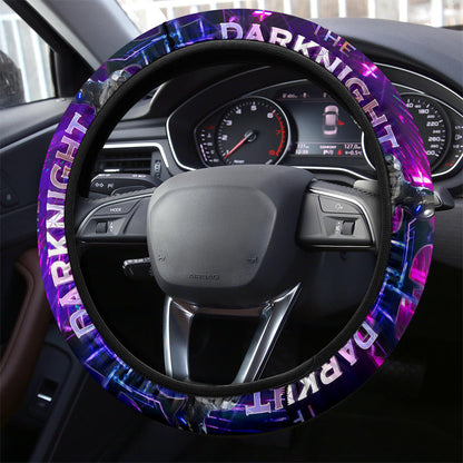 Batman Steering Wheel Cover Batman The Dark Knight Graphic Driving Wheel Cover Purple