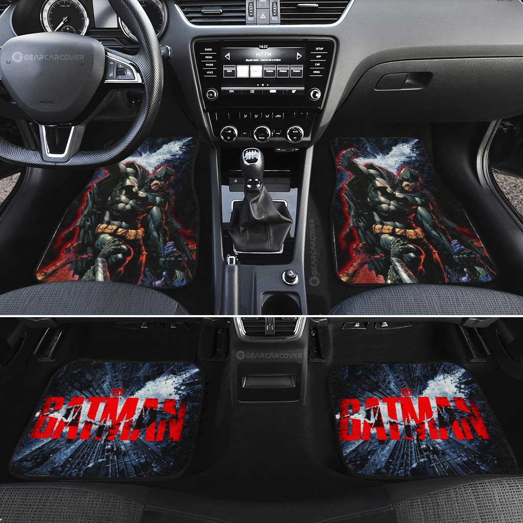 Batman Car Mats DC The Batman Movie City Sky Car Floor Mats Colorful