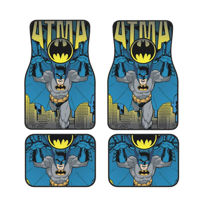 Batman Car Mats DC Classic Cartoon Batman Graphic Car Floor Mats Blue