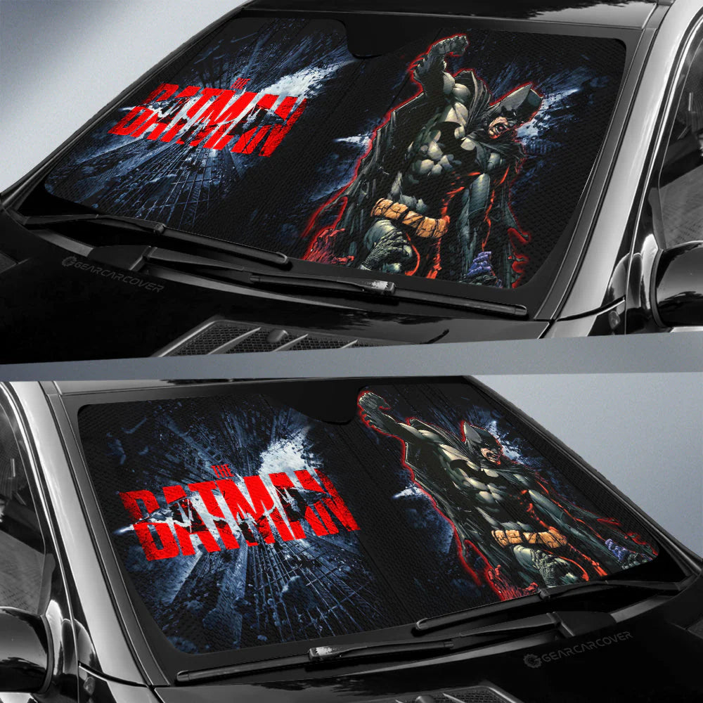 Batman Car Sun Shade The Batman Bunch Graphic Winshield Sun Shade Black