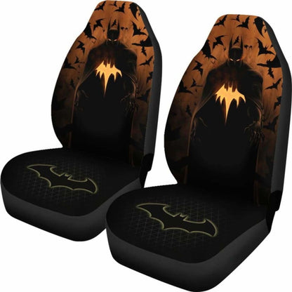 Batman Car Seat Covers Batman Graphic Bat Pattern Seat Covers Black Orange