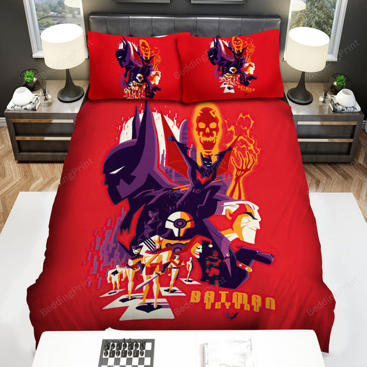 Batman Bedding Set DC Batman Beyond Animated Art Duvet Covers Red Unique Gift