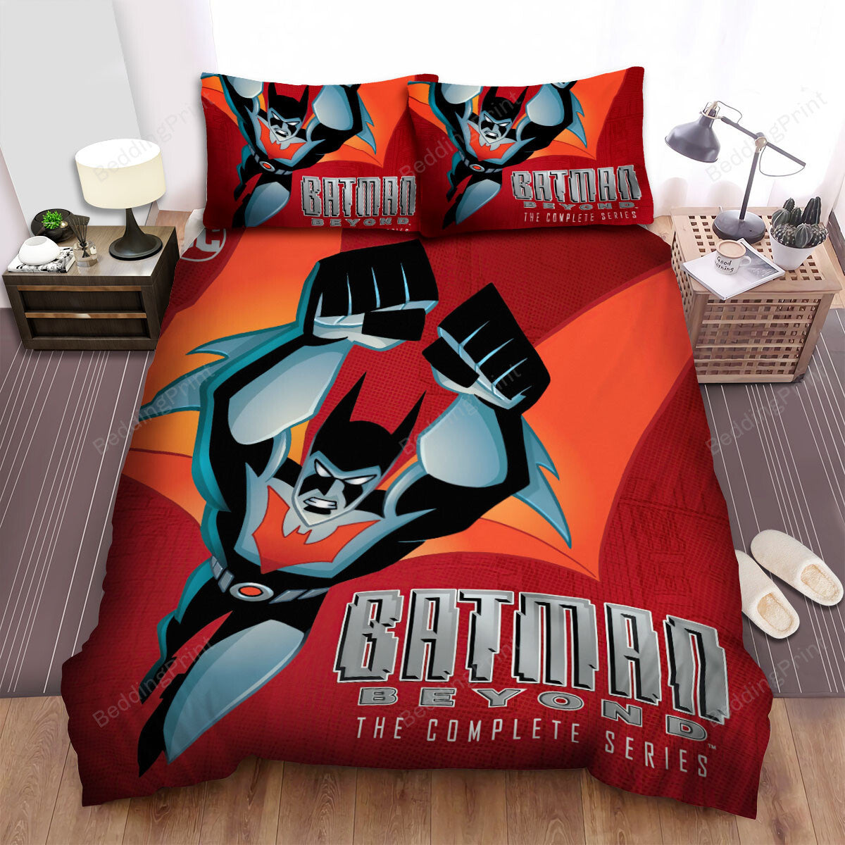 Batman Bedding Set DC Batman Beyond The Complete Series Duvet Covers Red Unique Gift