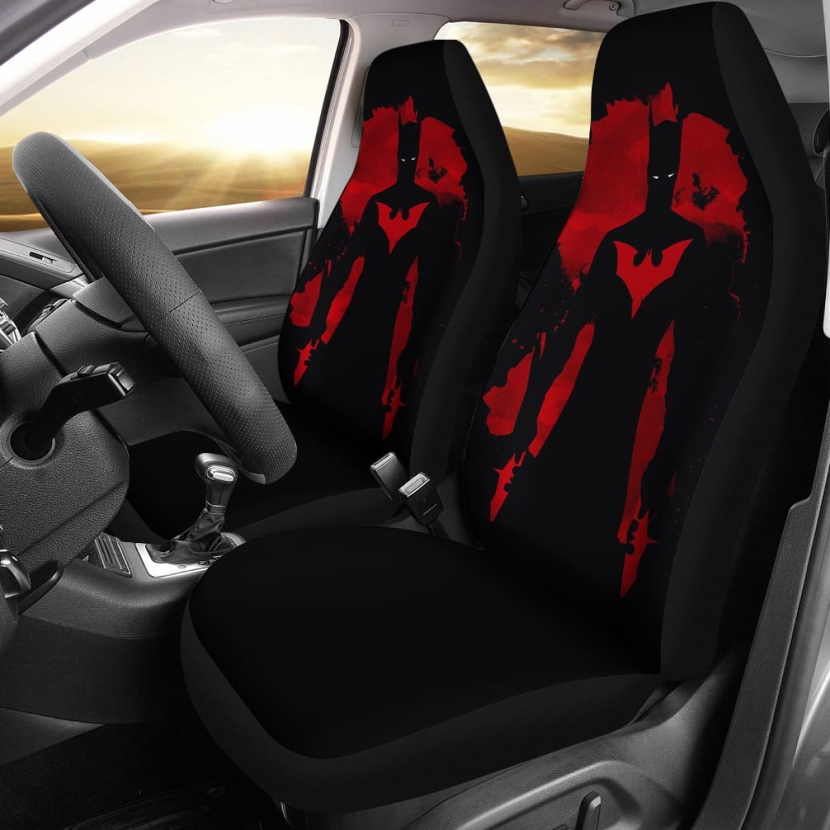 Batman Car Seat Covers Batman Blood Dark Silhouette Seat Covers Black Red