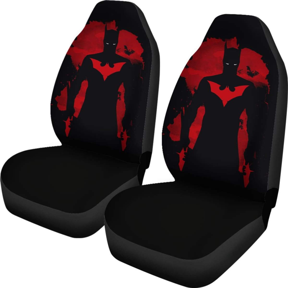 Batman Car Seat Covers Batman Blood Dark Silhouette Seat Covers Black Red