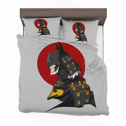 Batman Bedding Set DC Batman Ninja Dark Feudal Knight Duvet Covers White Unique Gift