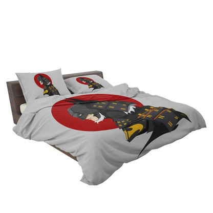 Batman Bedding Set DC Batman Ninja Dark Feudal Knight Duvet Covers White Unique Gift