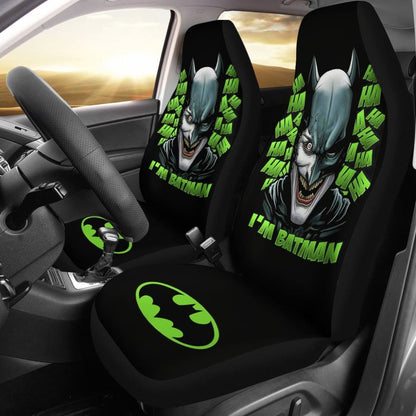 Batman Car Seat Covers I'm Batman Joke Disguise Seat Covers Black Green