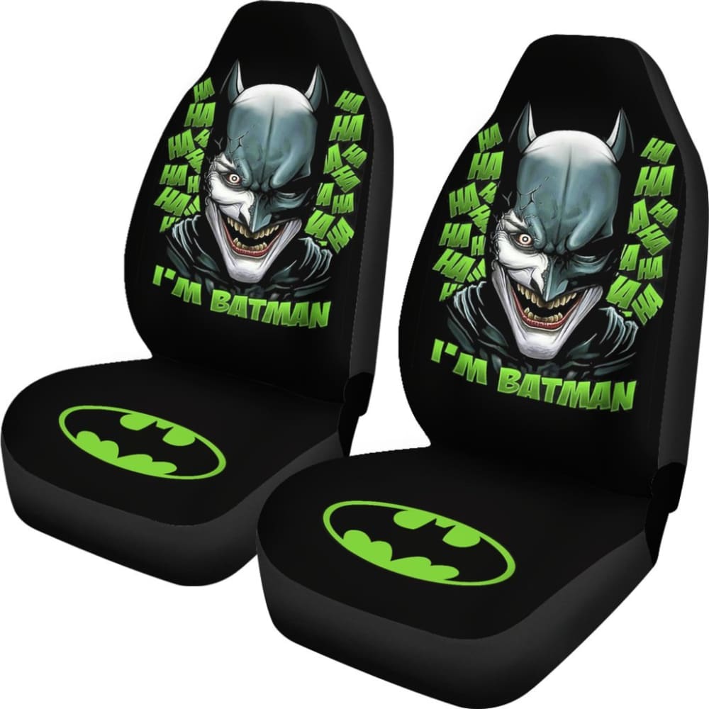 Batman Car Seat Covers I'm Batman Joke Disguise Seat Covers Black Green