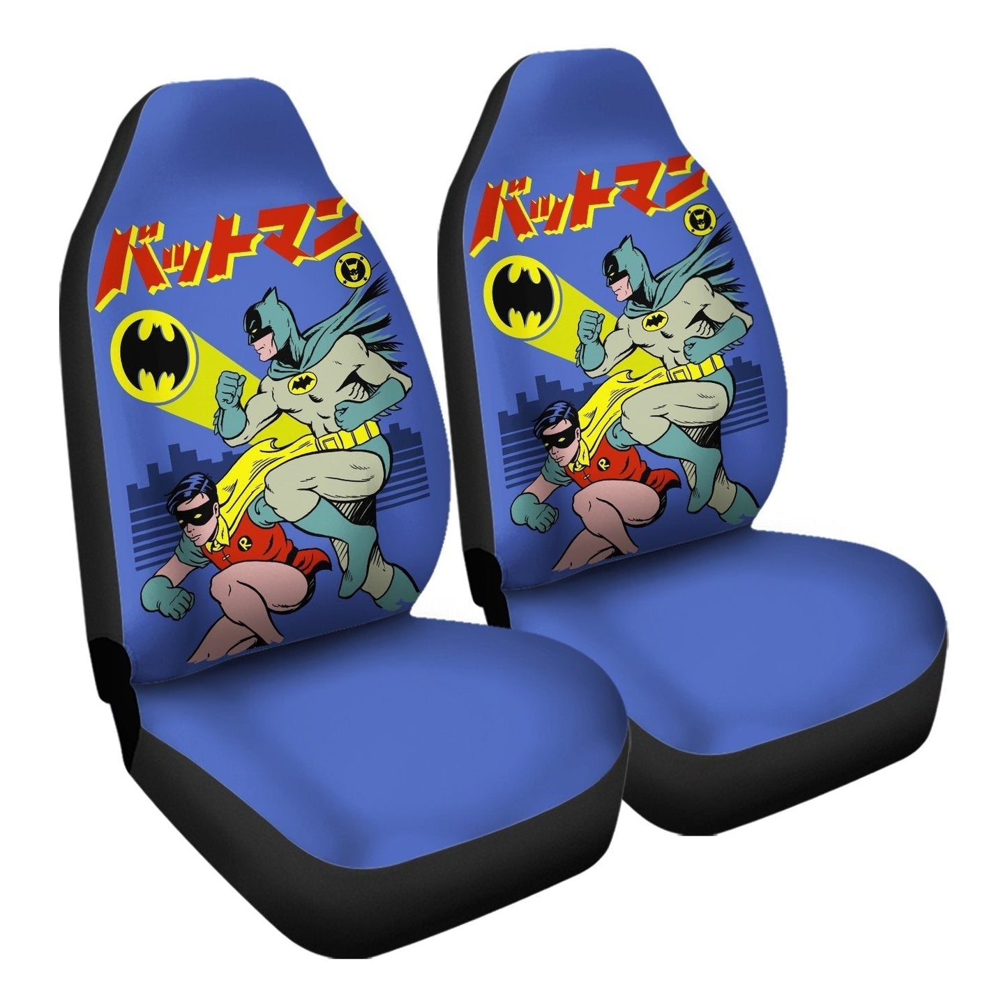 Batman Car Seat Covers Batman And Robin Comic Old Style Seat Covers Colorful