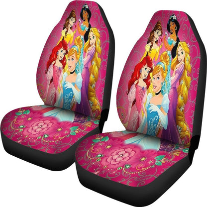 DN Car Seat Covers DN Princesses Rapunzel Cinderalla Jasmine Seat Covers Colorful