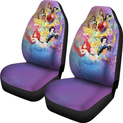 DN Car Seat Covers DN Princesses All Together Graphic Seat Covers Colorful