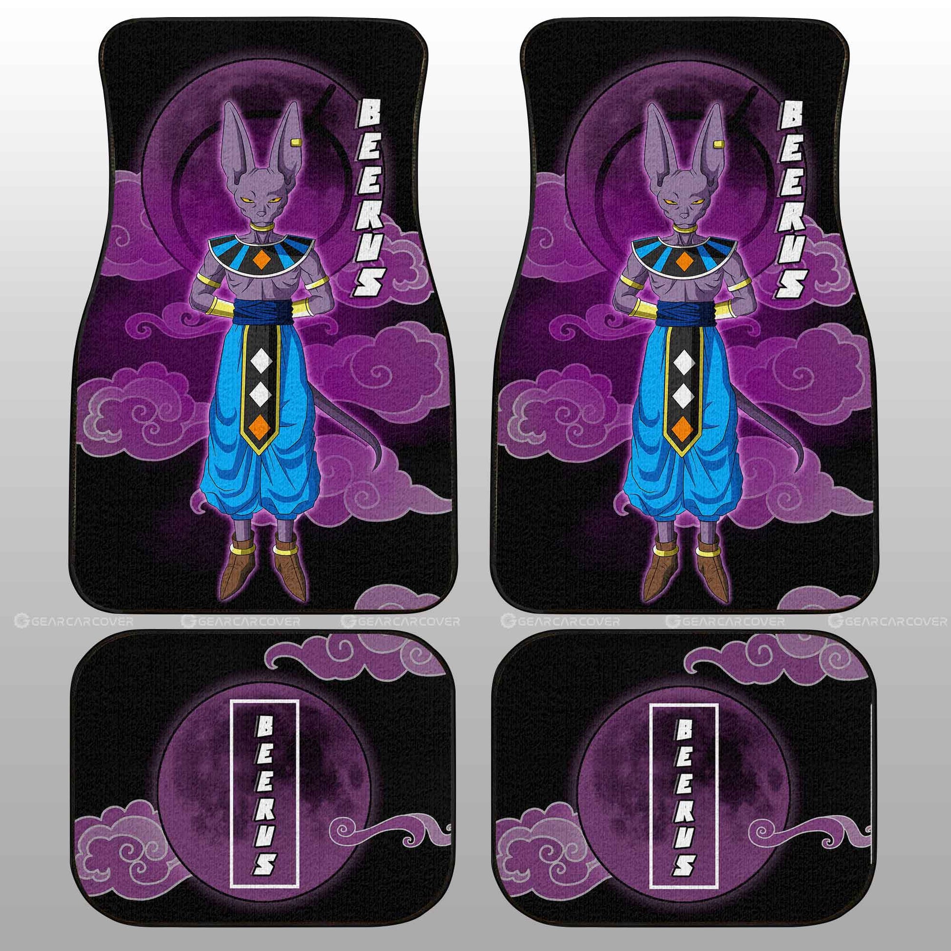 Dragon Ball Car Mats Beerus Car Floor Mats Demon Slayer Car Floor Mats