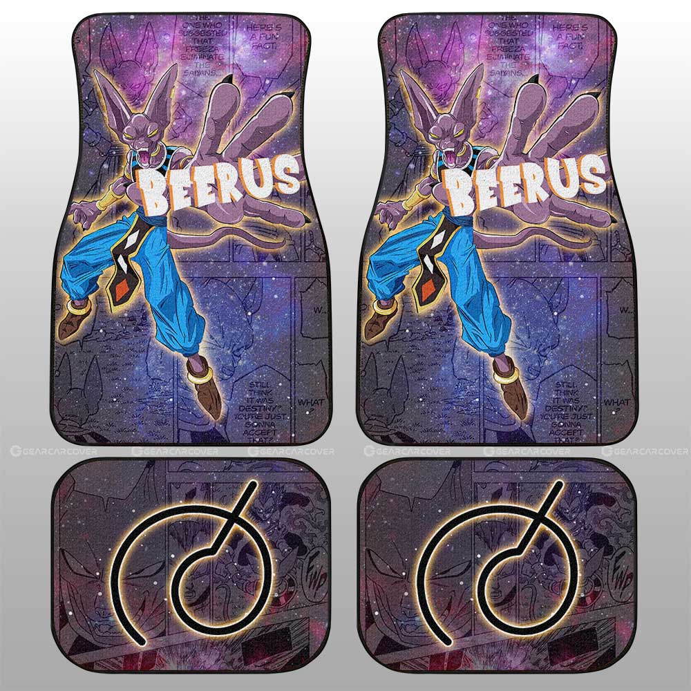 Dragon Ball Car Mats Beerus Car Floor Mats Car Manga Galaxy Style Car Floor Mats