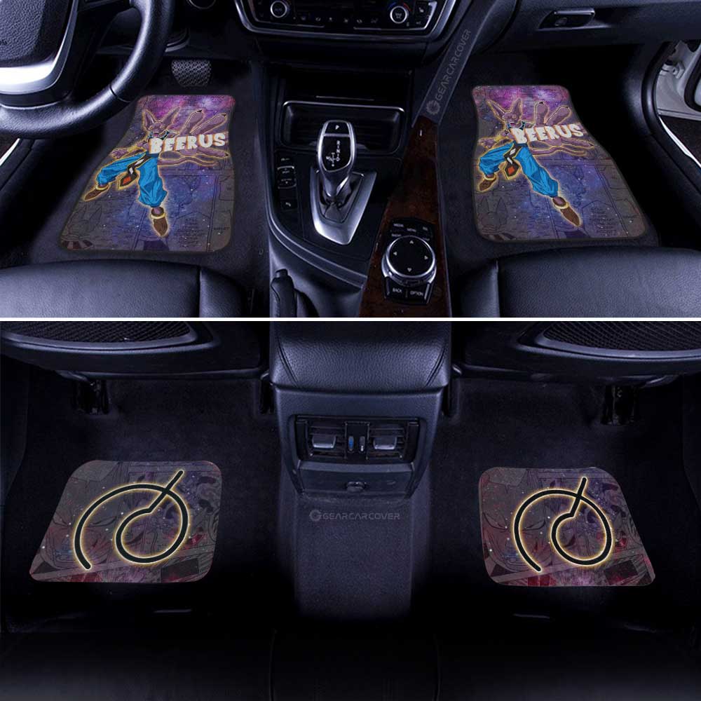 Dragon Ball Car Mats Beerus Car Floor Mats Car Manga Galaxy Style Car Floor Mats