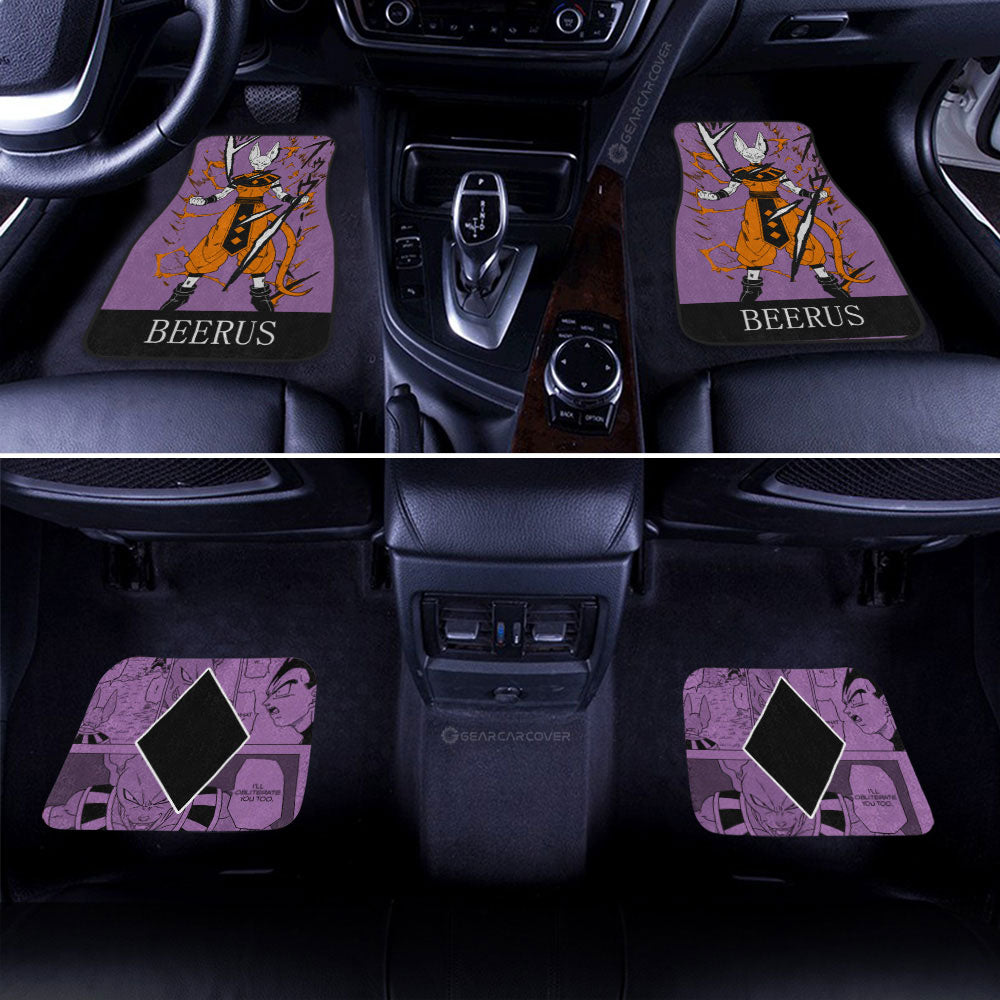 Dragon Ball Car Mats Beerus Car Floor Mats Dragon Ball Anime Manga Color Style Car Floor Mats