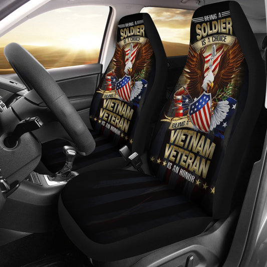 Veteran Car Seat Covers Being A Soldier Is A Choice Seat Covers Colorful