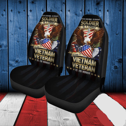 Veteran Car Seat Covers Being A Soldier Is A Choice Seat Covers Colorful