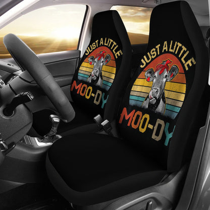 Cow Car Seat Covers Just A Little Moo-Dy Cow Seat Covers Black