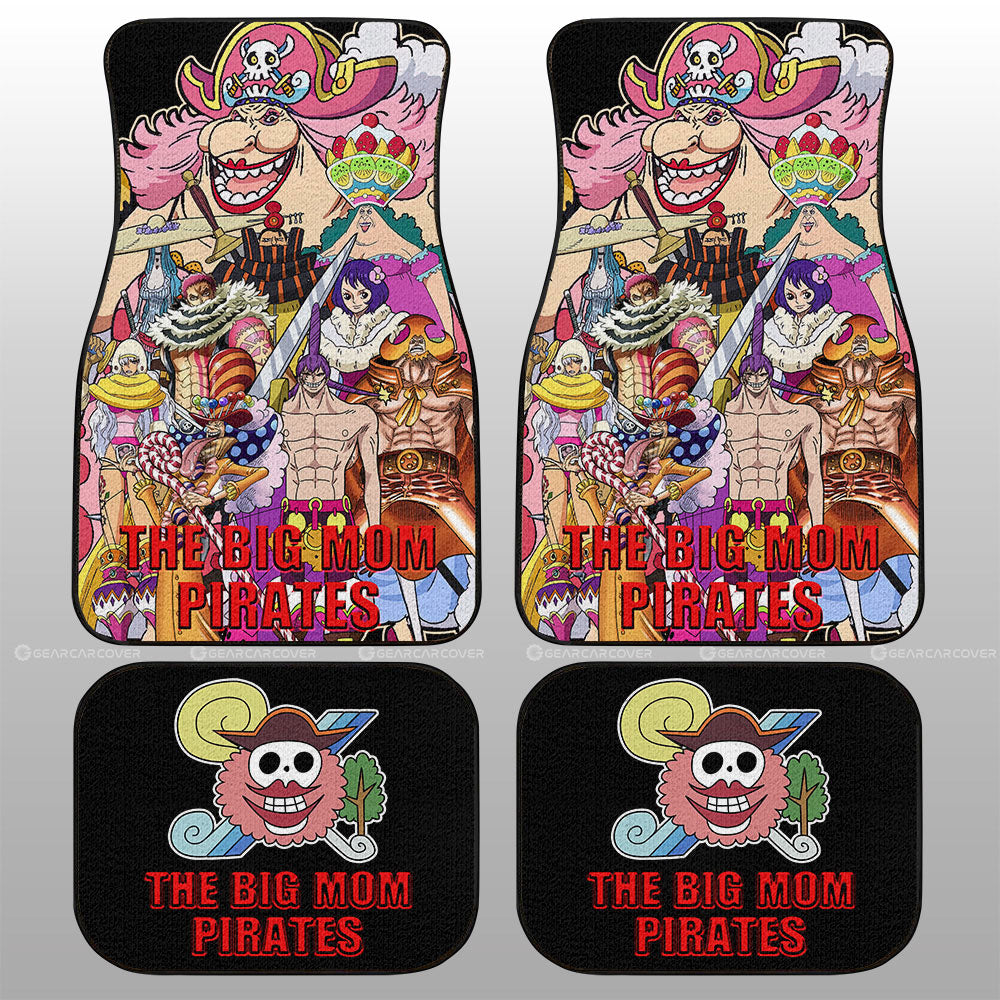 One Piece Car Mats The Big Mom Pirates Characters Graphic Car Floor Mats Colorful