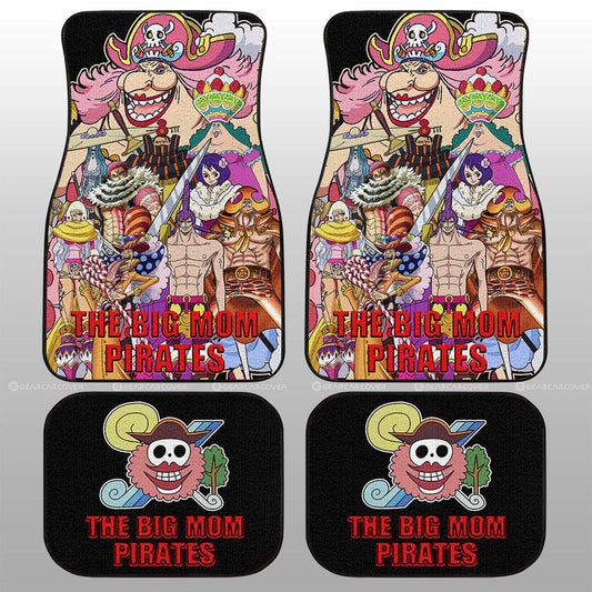 One Piece Car Mats The Big Mom Pirates Characters Graphic Car Floor Mats Colorful
