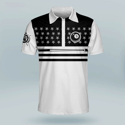 Billard Polo Shirt Like A Normal Grandpa Just Cooler Billiard Boys Polo Shirts Black White