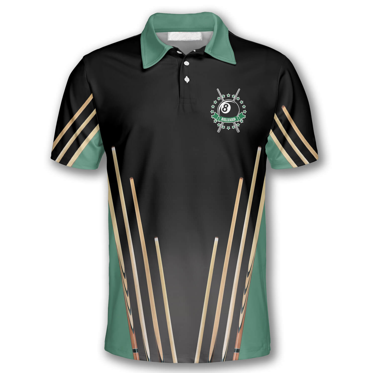 Billard Polo Shirt I’m Here To Break Your Balls Boys Polo Shirts Black Green