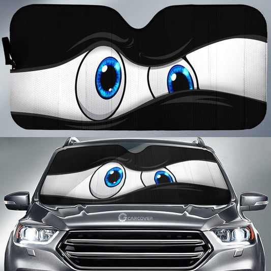 Black Curious Car Eyes Sun Shade Custom Car Accessories Funny Gifts