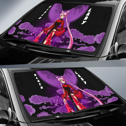 Black Lady Car Sunshade Custom Car Accessories