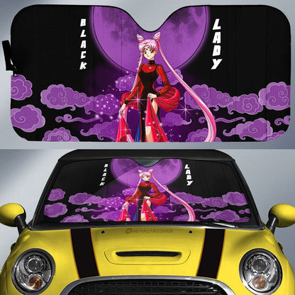 Black Lady Car Sunshade Custom Car Accessories