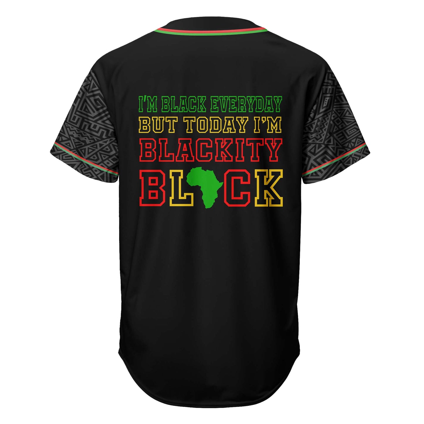 Black Excellence Today “Blackity Black” - African American Baseball Jersey - Gift for Black Dad, Grandpa, Husband